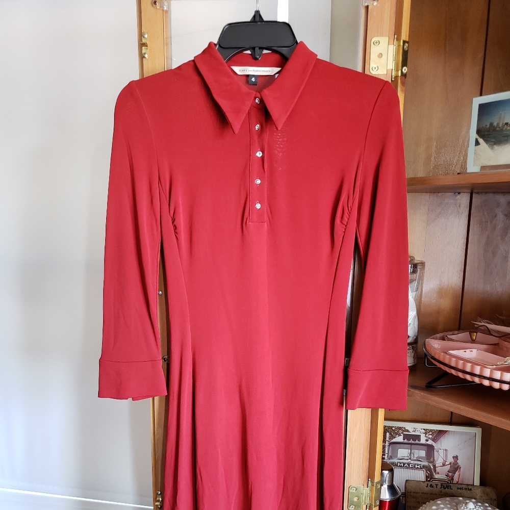 Diane von Furstenberg red dress 4